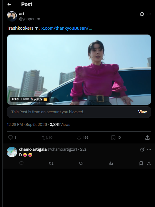 lvthvkook's tweet photo. - Whole crew and all Bts members were there.
- A member along with jm even posted a pic.

-But according to jokers logic : the post got 13 likes so jeekook is real and tkkrs are villains😭cause their ship never hangs out in prvt https://t.co/2J34SJWpET
