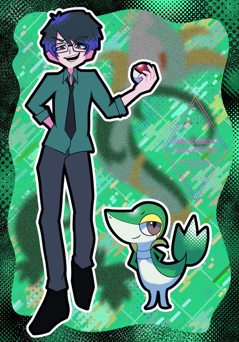 HWM_xxx's tweet photo. 🔝4×ポケモンお絵描きチャレンジ
🐮&amp;ツタージャ
ロケット団幹部ではございません。 https://t.co/Y9CFzTgFBT