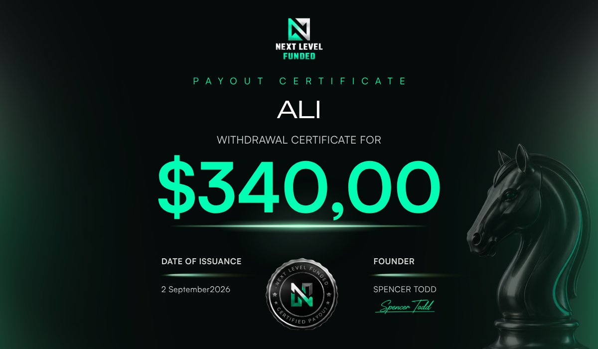 NextLvlFunded's tweet photo. Congratulations to everyone who received their payouts!

Another reminder that hard work + discipline pays off. https://t.co/Py6OPKvx1f