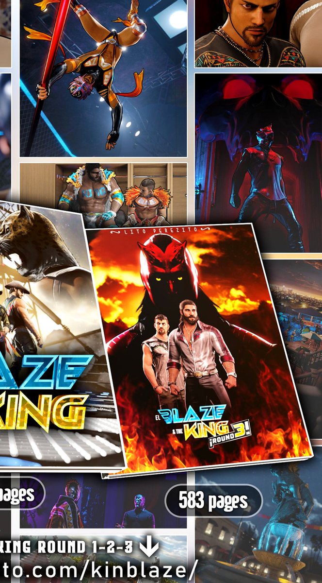 LitoPerezito's tweet photo. 💠Reminder for those who missed it💠
¡El Blaze &amp; the King Trilogy is complete! 🔥👑
 > https://t.co/NtwA9G8t8c

#tekken #king #elblaze #virtuafighter #elblazeandtheking #kinblaze https://t.co/rhfmfEubcO