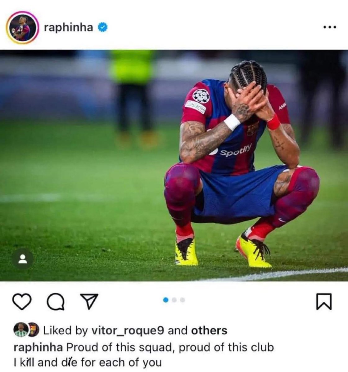 GBarca_'s tweet photo. Ain’t nobody deserves it more than Raphinha. https://t.co/veDuvF9oWh