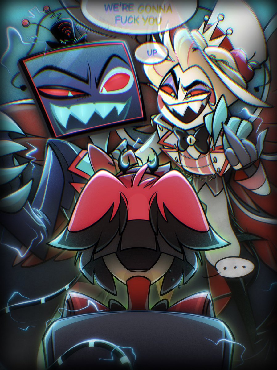 Misakii_Art's tweet photo. 🌱Well they both kinda hates Alastor’s Guts in a way lmao so~ mmmm mutual hatred bonding ? HAHA✨

#staticapple :3
#applemedia 📺📻🍎✨ https://t.co/zEHqA50ZzJ