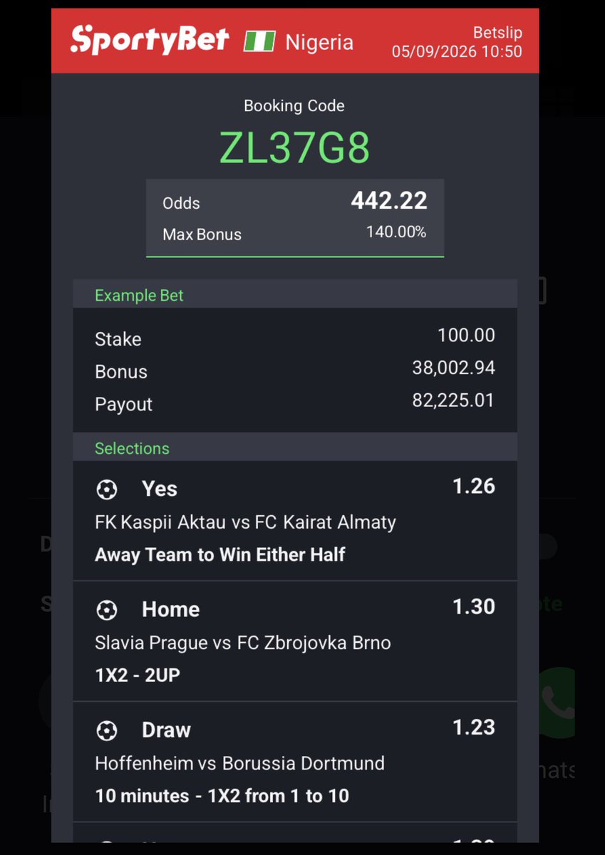 JackMr2odds's tweet photo. 442 odds 

ZL37G8 https://t.co/4Wln2AHysV
