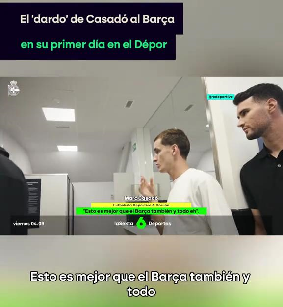 Forca_Fcb's tweet photo. مارك كاسادو 'ينبهر' من مرافق نادي لاكورونيا: 

'أفضل من برشلونة' https://t.co/HfUrgEGoWj