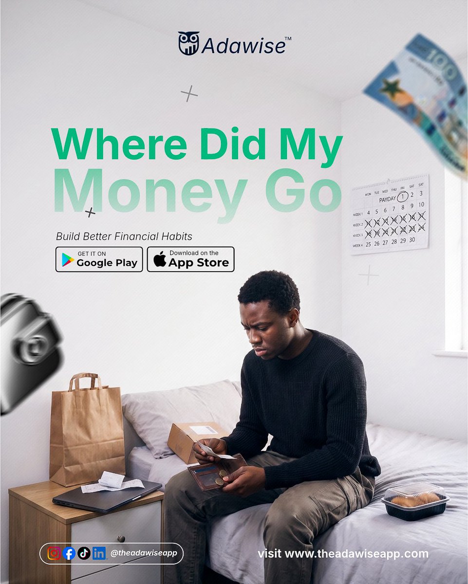 theadawiseapp's tweet photo. The month is not over.
Your money shouldn’t be either.
#Adawise #WiseUp #buildbetterfinancialhabits https://t.co/EjaqpQghYY