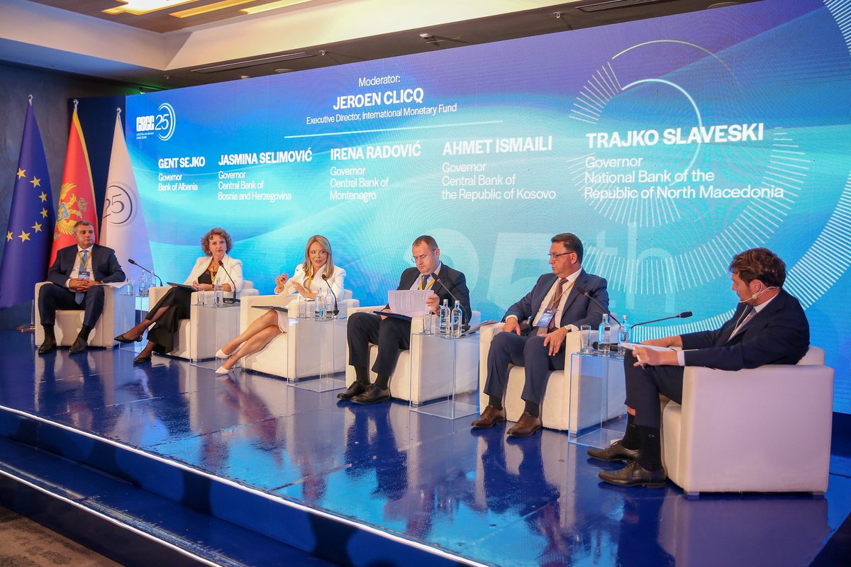 centralnabanka's tweet photo. 🌍 The high-level conference marking the 25th anniversary of the Central Bank of Montenegro has concluded, bringing together leading representatives of European and international central banking and financial institutions.

From Montenegro, one clear message: stability, resilience and institutional trust remain at the heart of central bank responsibility.

#CBCG25 #CentralBanking #Montenegro