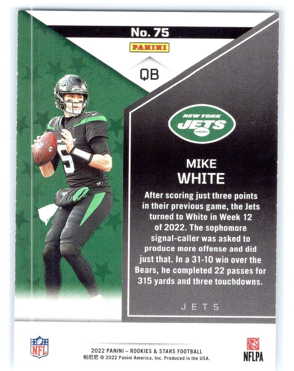 HalStevens8's tweet photo. @HoffWFAN Why did the Jets  bring Bailey Zappe into camp?  Mike White gave us some of the most exciting games at QB we've seen in a decade.   He's currently a free agent.  How about giving the guy who broke 5 ribs for the team another chance...at least for the practice squad?! https://t.co/rWNEdg7i46