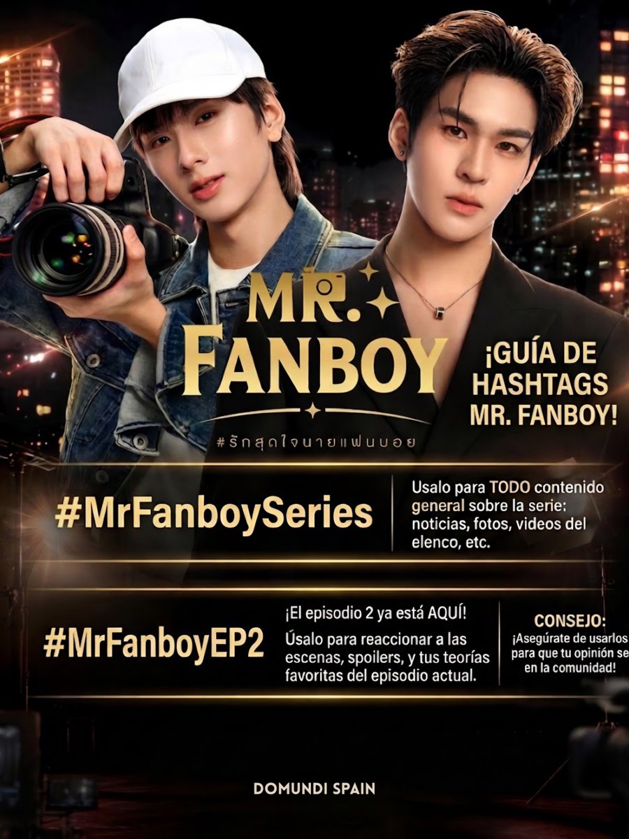 DMDSPAIN's tweet photo. ¡Hoy es día de Mr. Fanboy! Ayudemos y mostremos el apoyo con los siguientes hashtags.

#MrFanboySeries
#MrFanboyEP2 #AuauSave #DMDSPAIN https://t.co/gXqkn3sQ1T