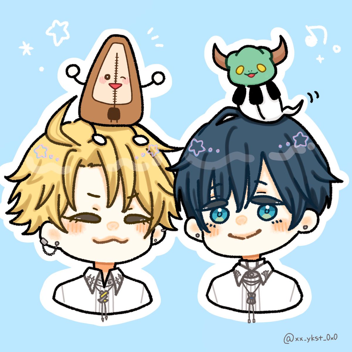 xx_ykst_0x0's tweet photo. #山田のファンアート　#神あーと
#RhZG_FA
メトロんくん＆やまりゅう、とっても可愛い。
(前投稿削除、微修正上げ直しです) https://t.co/WUL3bZ8iAe