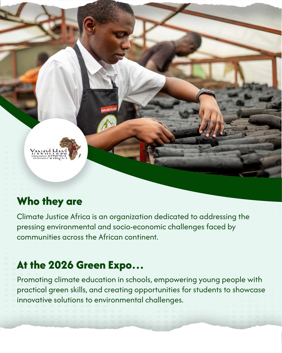 stkizitoschools's tweet photo. Partnership Announcement!

We’re excited to welcome @CJusticeAfrica as a partner for the 2026 Green Expo!

At the Expo, @CJusticeAfrica will spotlight the importance of climate justice, youth-led climate action, &amp; practical solutions that empower communities. https://t.co/tq9a3VjmTZ
