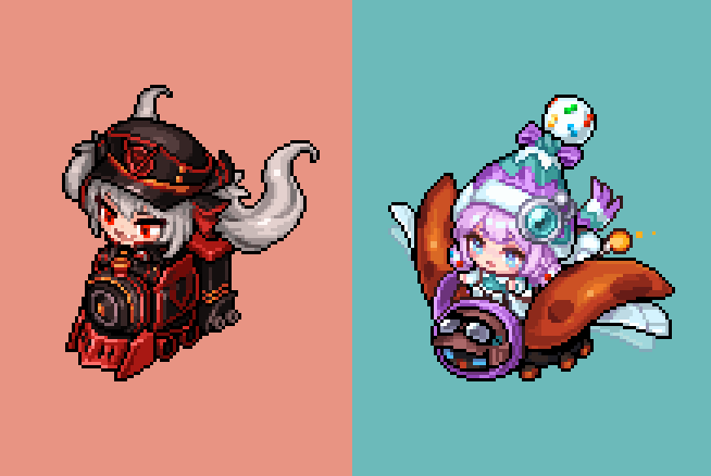 na_nal_e's tweet photo. V와 노엘

#가디언테일즈 #Guardiantales #ガーディアンテイルズ #pixelart https://t.co/W9yjP7nyEG
