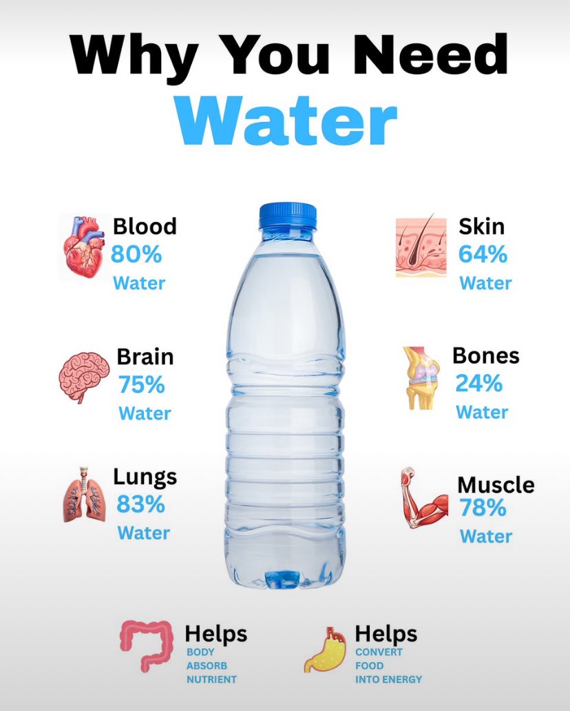 HEALTH__LIVING's tweet photo. Do not drink below 3 liters of water each day, here’s why: https://t.co/Y3H4cGcEzh