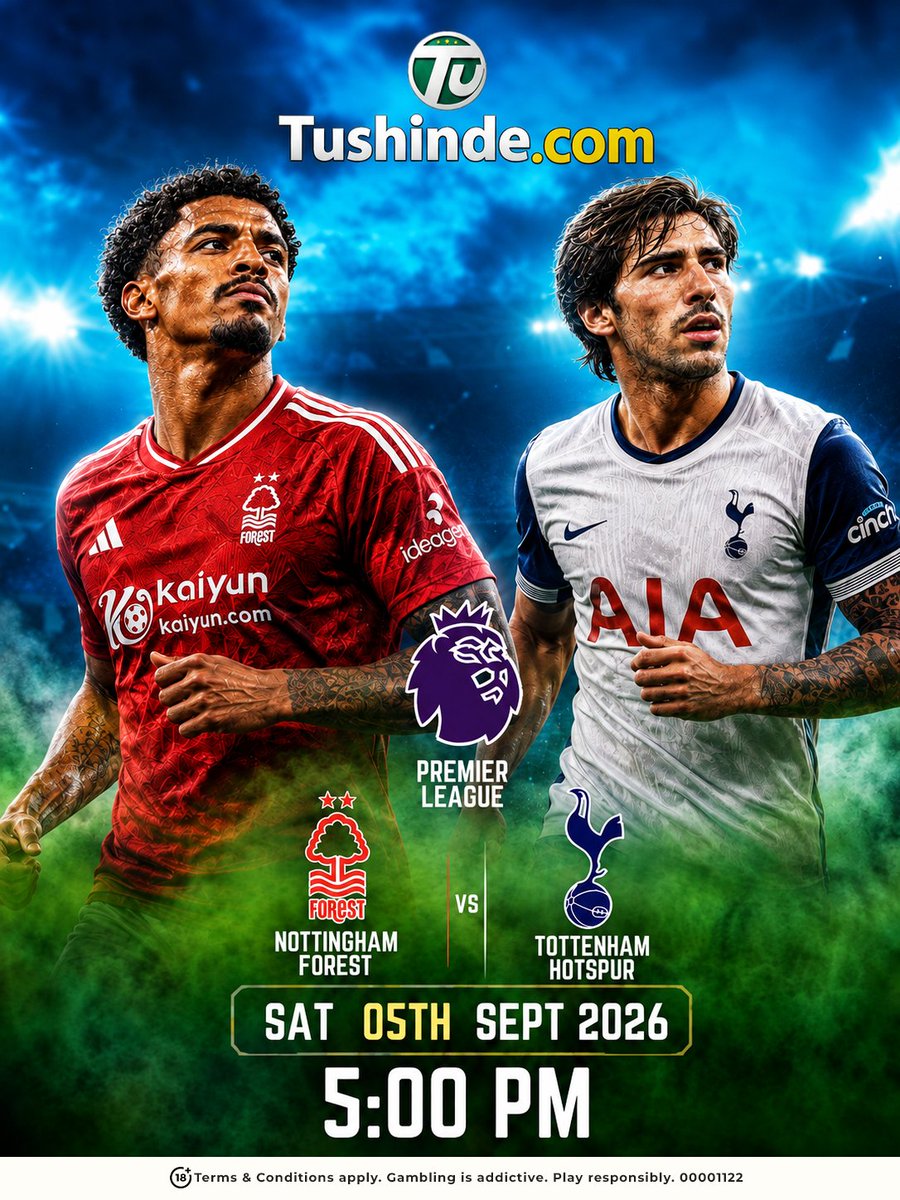 TushindeBet's tweet photo. 🔴⚪️ MATCHDAY! ⚽🔥

Nottingham Forest 🆚 Tottenham Hotspur

Who takes the 3 points? 👇

🎯 Place your bet on TushindeBet and back your prediction!

#TushindeBet #PremierLeague #JuuYaGame https://t.co/11LePqTuS9