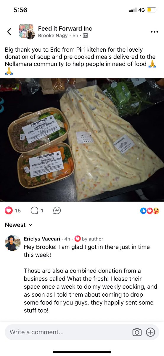 PIRIKITCHEN's tweet photo. Our first big donation! 40kg worth o cooked food! Ready meals, soups, slow cooked beef donated to Feed it forward inc here in Perth. Big one to kick off our journey from here! We are only getting started! https://t.co/fBtwYGyVyc