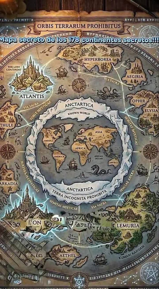 SmolfSmolf7's tweet photo. 🌠Secret map of 178 hidden continents https://t.co/ankxZ8yDOE
