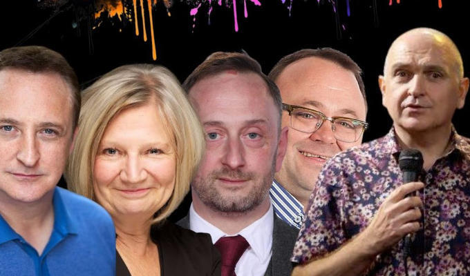 chortle's tweet photo. Phoenix Nights stars head back to the club where it was filmed | 25th anniversary tour visits Bolton 

 https://t.co/jcyUhllBmm https://t.co/eMdGMoPBAl