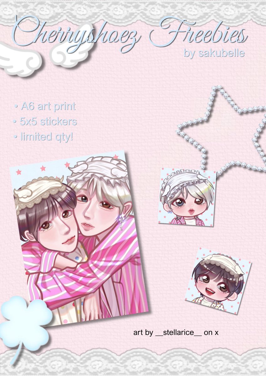 sakubelle's tweet photo. Cherryshoez ❤︎ Sakuryo Freebies by @sakubelle ♡ art by @__stellarice__ 

౨ৎ @ The Dioscuri (Session 1)
౨ৎ @ Cherishoez in Dreamland (Session 1) 

❤︎ will be distributed by @ringdimdong (say hi to Kak Didim)♡
❤︎ rt &amp; likes are appreciated
❤︎ tag me if you get it

Merci🎀 https://t.co/4SJmRuhNjz