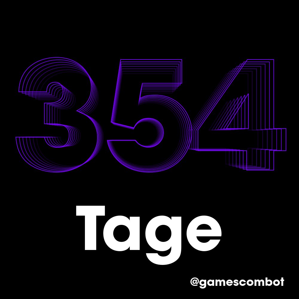 gamescombot's tweet photo. Es sind noch 354 Tage bis zur #gamescom 2027! https://t.co/AoNDVB7XF5