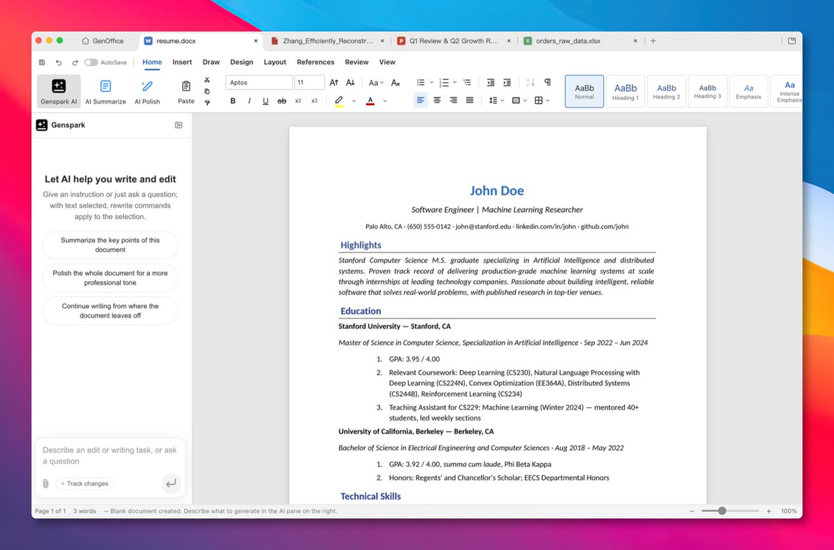 Genspark 팀이 오픈소스로 공개한 AI 오피스 소프트웨어 GenOffice 소개 대표 이미지