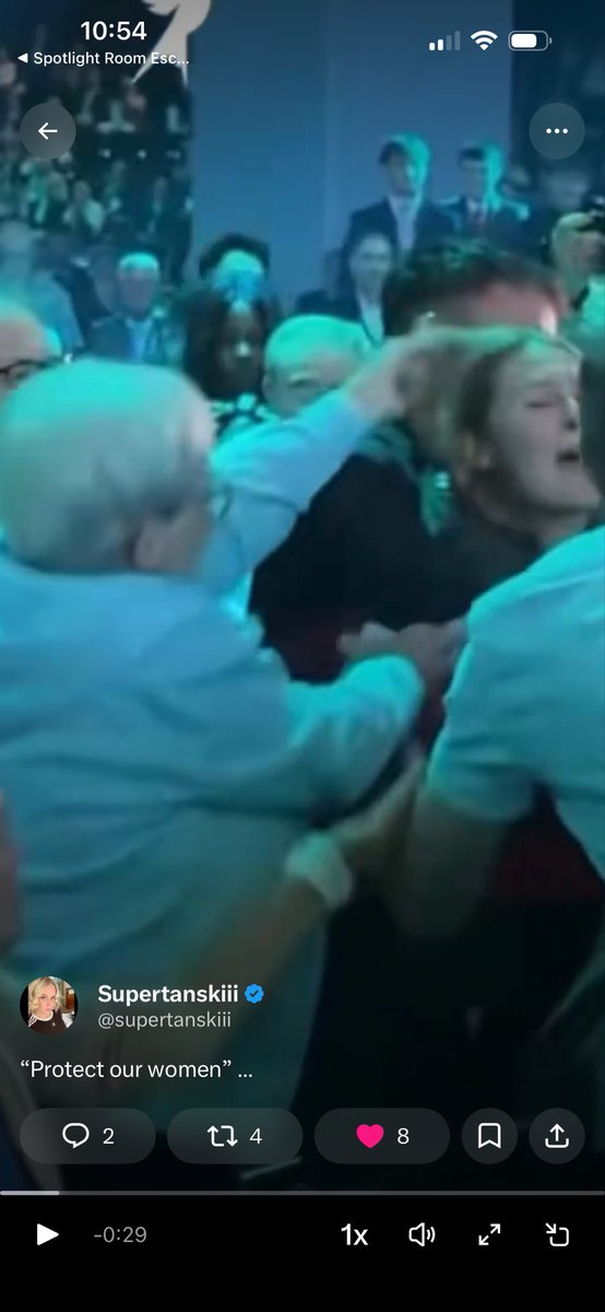 JHallt10067's tweet photo. @supertanskiii Hair yanking bitch and walking stick whacking wanker need charged with assault. Protester should sue. Somebody knows these two for sure. 😡 https://t.co/2MDWNEqqi1