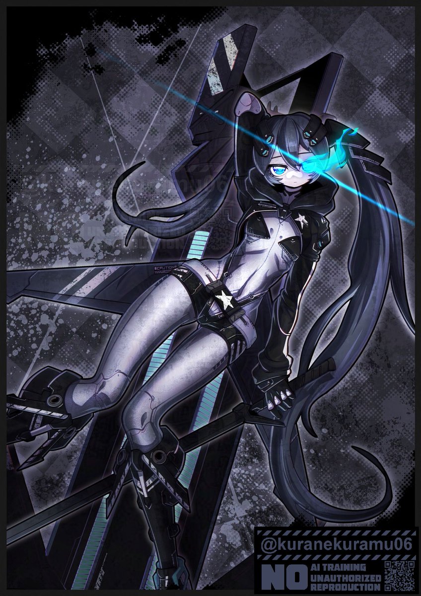 kuranekuramu06's tweet photo. ◤◢◤◢◤◢◤◢◤◢◤◢◤◢
   BLACK☆ROCK SHOOTER
◤◢◤◢◤◢◤◢◤◢◤◢◤◢
「ブラック★ロックシューター」のファンアートです https://t.co/fowcEieGJT