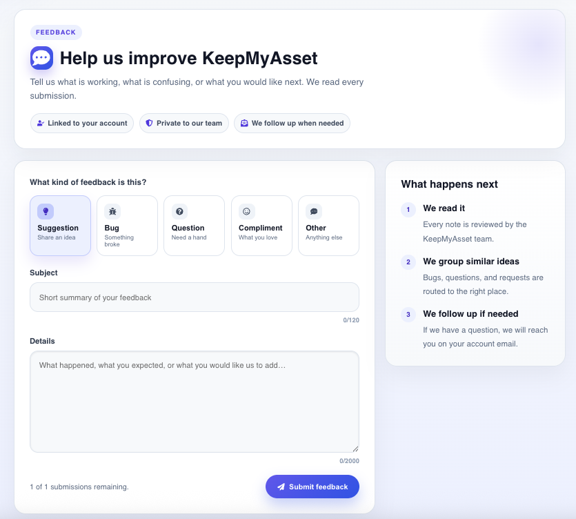 keepmyasset's tweet photo. Help us to improve KeepMyAsset.
https://t.co/VRxBUDTixF https://t.co/hyP9qCjXFH