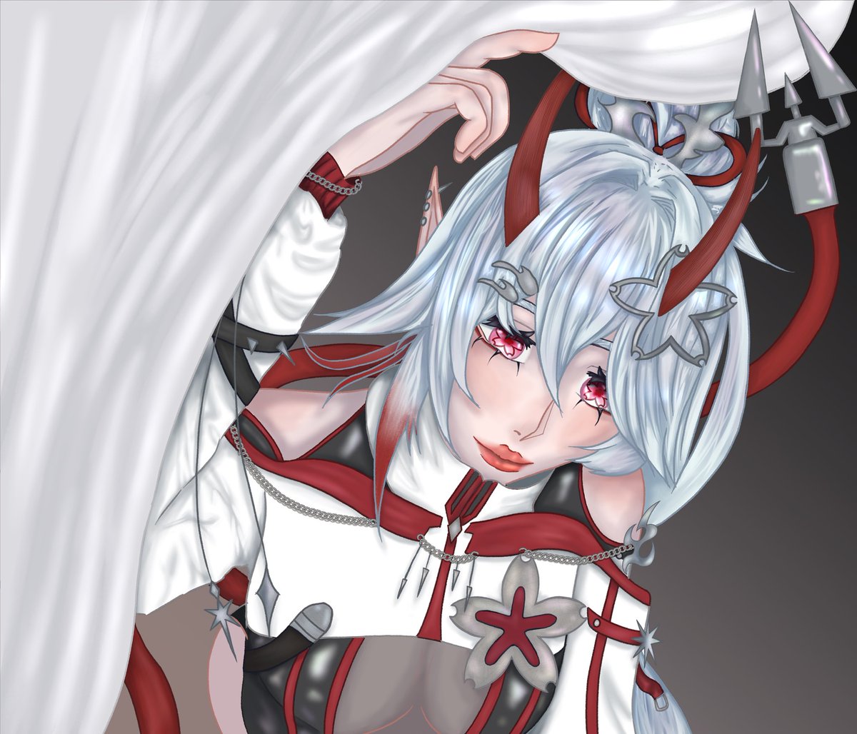 JiaFlow99's tweet photo. Hi hello… hopefully I’m not to late for the art contest #aeryredebut 😅

Hope you like it @ARTeryTiefling https://t.co/iPAzTsN0YG