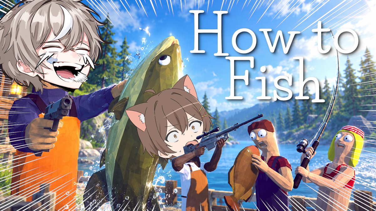 n0w0u's tweet photo. 配信開始

釣った魚をめちゃくちゃに出来るゲームを2人でやります。【How to Fish】
https://t.co/8aLZ0oVB8S https://t.co/3e6L5veWDi