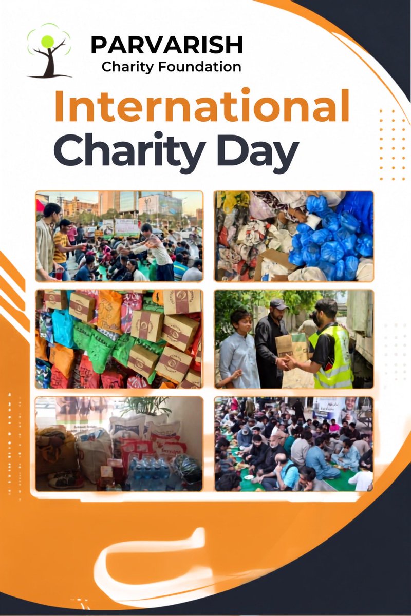 ParvarishFre3t's tweet photo. On International Charity Day, Parvarish Charity Foundation celebrates the spirit of giving and compassion. Together, we can support those in need, uplift communities, and create a better tomorrow. 🌍✨
Let��s make kindness a habit, not just a day
#intetnationalcharityday https://t.co/O6tiX7ghtB