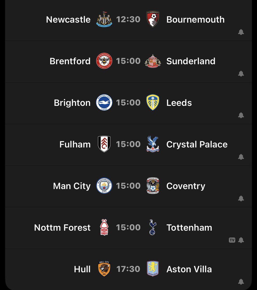 Th3AfcBen's tweet photo. 7 pl games today and we all know spurs are losing https://t.co/QhUUDtqxTR