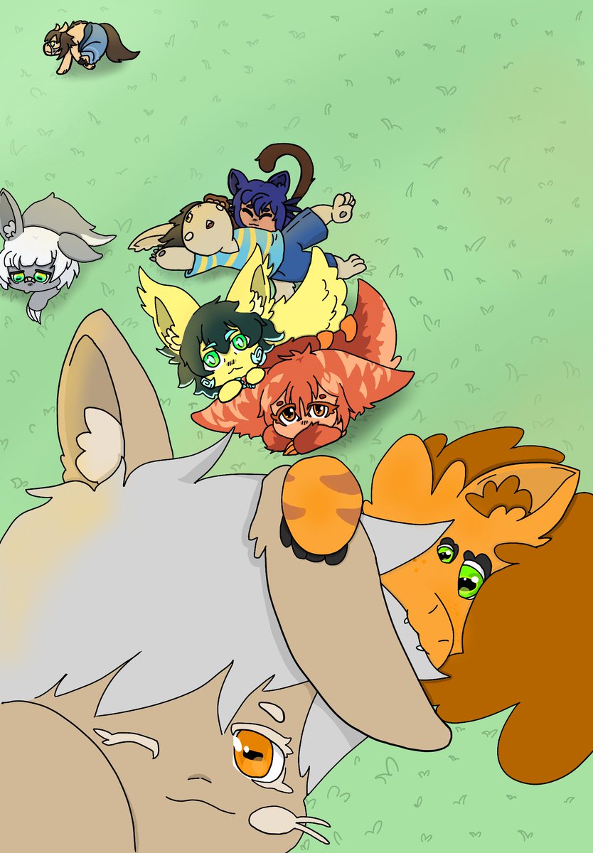 Sigmafur's tweet photo. My Narehate homies being cute.

@butter_mans 
@BigGayLewdBun 
@costxav 
@hummyfluff 
@Arctus21 https://t.co/0smxzQBWkY