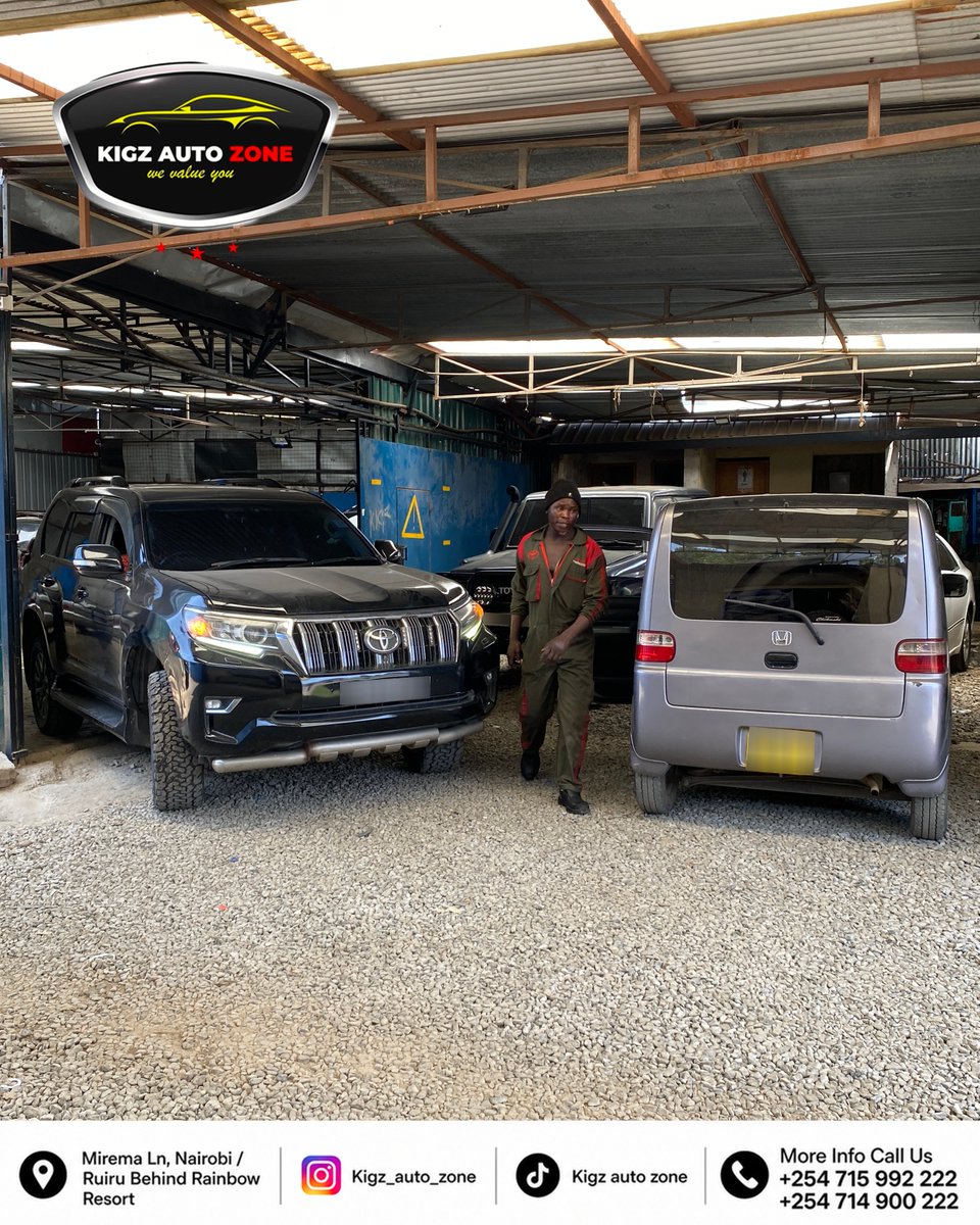 KigzAutoZone254's tweet photo. Garage day 

Cars come in with problems. Our job is to find them, fix them properly, and get them back on the road.
📞 +254 715 992 222 | +254 714 900 222
📍 Mirema Lane / Ruiru

#KigzAutoZone #MechanicLife #NairobiCars #AutoRepair https://t.co/0TfBeSKnb9