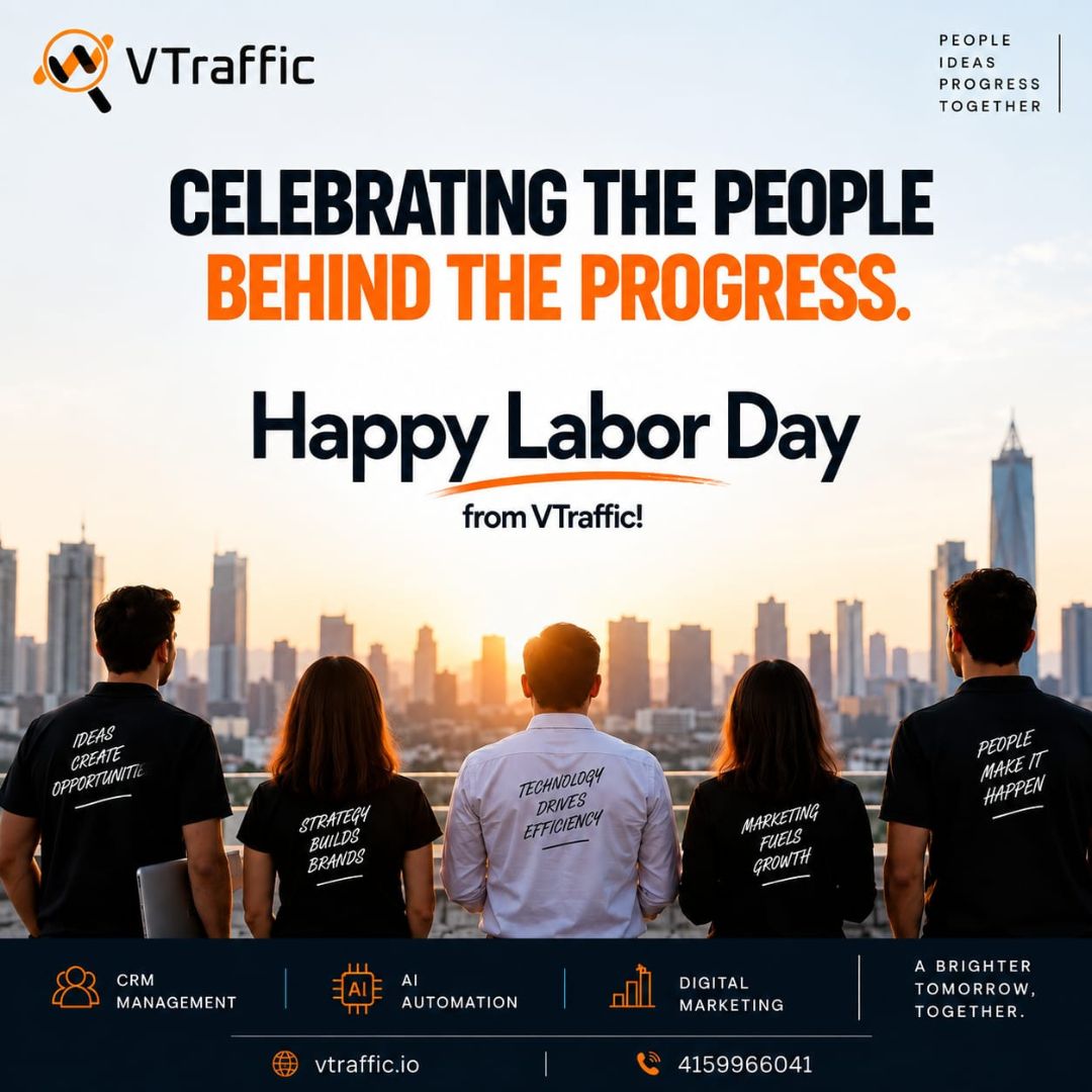 Vtraffic_io's tweet photo. Celebrating the people behind the progress. Wishing everyone a Happy Labor Day from VTraffic!
#LaborDay #VTraffic #Teamwork #BusinessGrowth https://t.co/18fPOGtkNo