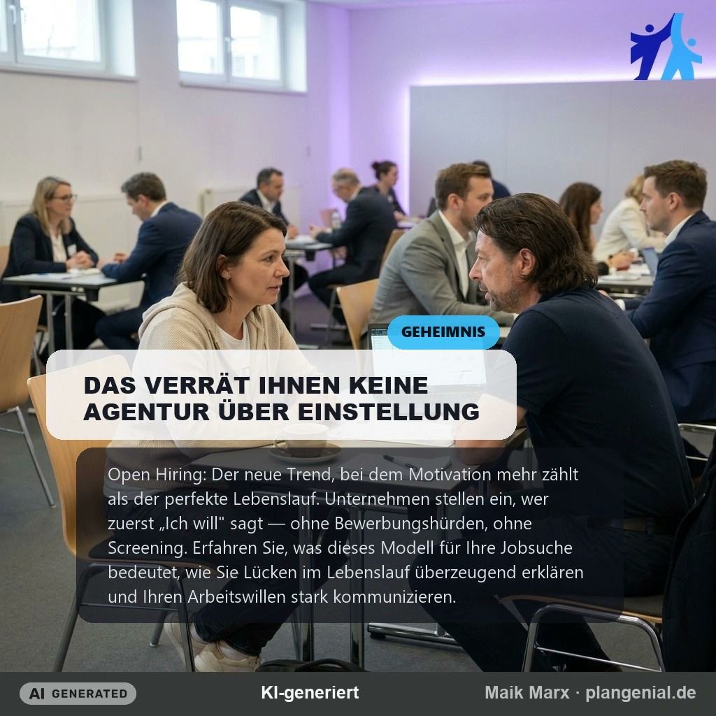 plan_genial's tweet photo. Open Hiring: Kein Lebenslauf, kein Anschreiben — nur der Wille zu arbeiten zählt. Ein Trend, der den Bewerbungsmarkt verändert. Was bedeutet das für Sie? 👉 #OpenHiring #Karriere

🤖 KI-generiert https://t.co/nOMfNKKC3X