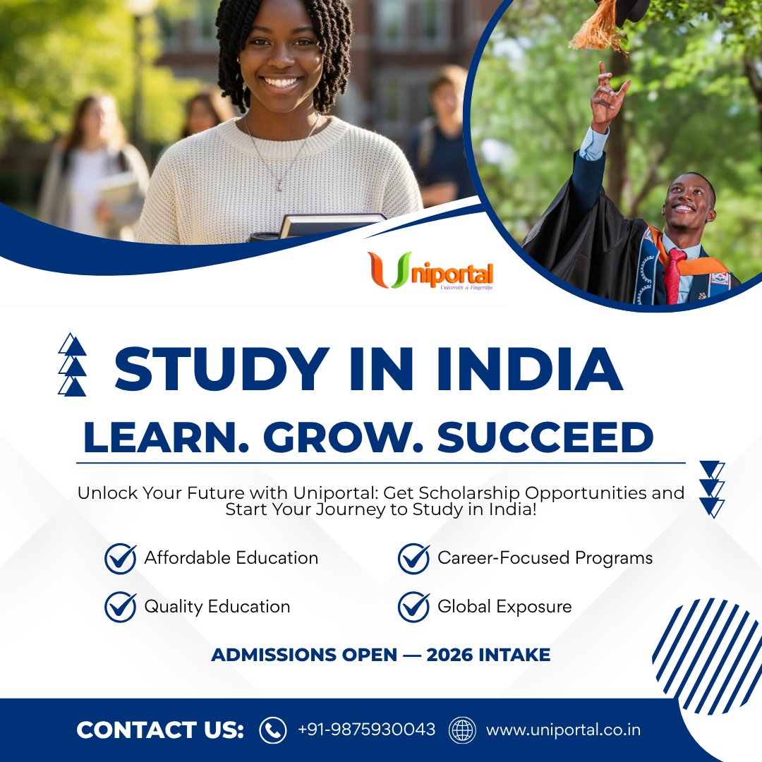 UniportalI's tweet photo. 🌱 A degree gives you knowledge. Studying abroad gives you an experience.

Learn. Explore. Meet the world. Build your future.🎓

#StudyInIndia #StudyAbroad #InternationalStudents #UniportalIndia https://t.co/3jcEAv1SAQ