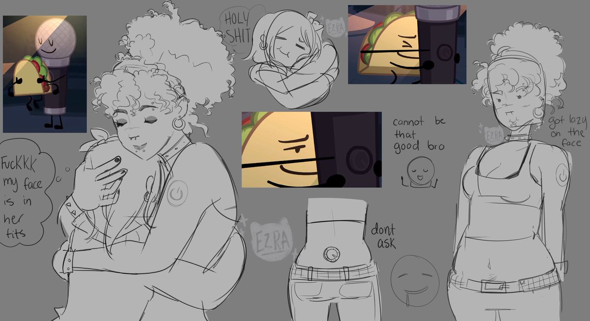 ezralovetacomic's tweet photo. II SEASON 4 EP 7 
.
z
z
z
z
z
z
zz
d
d
d

.
z
z
z
z
z
zz
z
z

hi tacomic nation #inanimateinsanity #osc #tacomic #tacoii #art #ii i’d be as happy as taco if i got to be in Mic’s tits too https://t.co/XE3kbnRuEI
