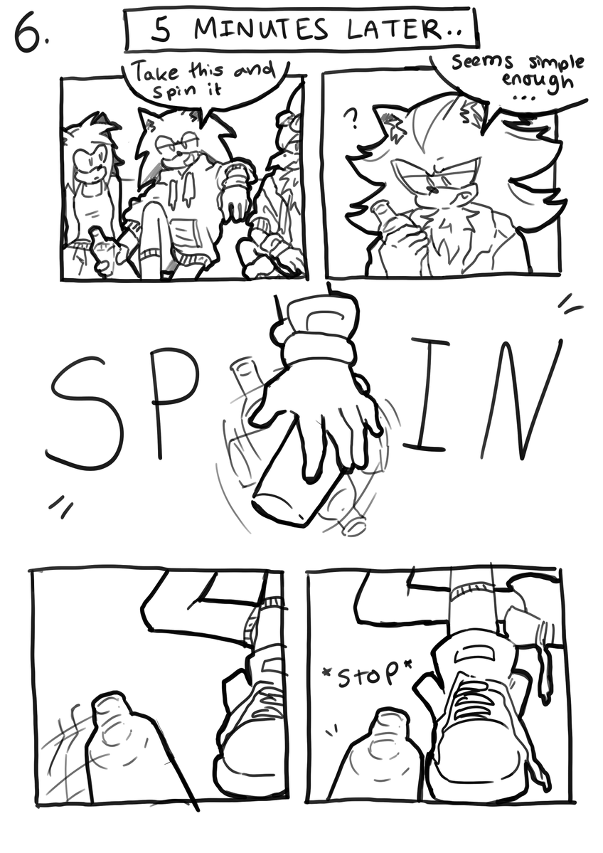crabcells's tweet photo. Spin the bottle (pt.3) I wonder what’s gonna happen omg #sonadow #sonicthehedgehogㅤㅤㅤ #ShadowTheHedghog https://t.co/9O3Bx2nGND