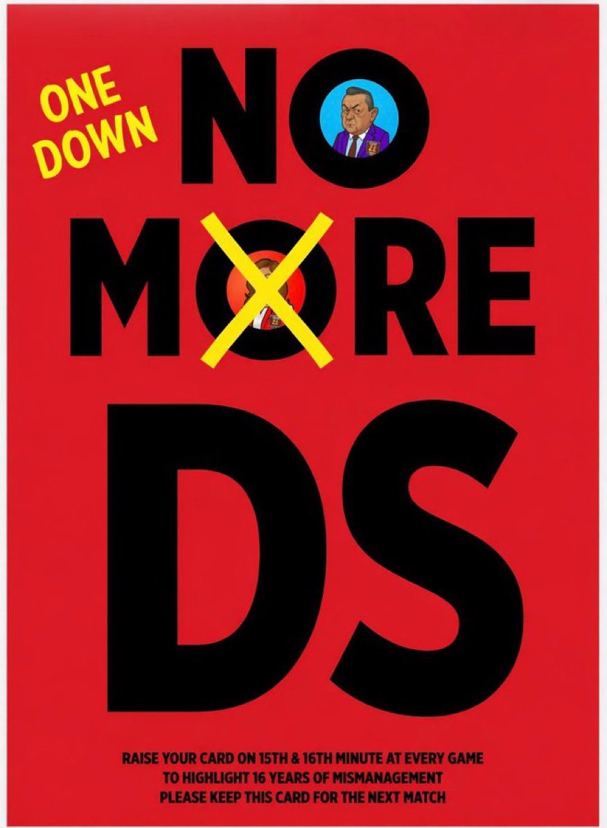Chris_Mills_'s tweet photo. Please don't forget to (as well as supporting the team) join in any anti Sullivan songs during the match.
No matter whether you think it makes a difference, we need to let all board members know that no one should be dealing with him and he has no place at West Ham.
#2Down1ToGo https://t.co/06KJdCqiMc