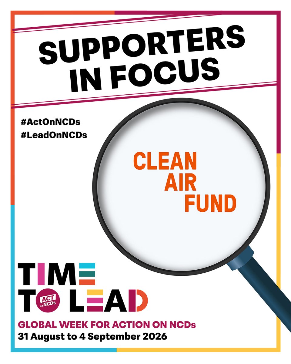 ncdalliance's tweet photo. 🏭 Air pollution is one of the most important and preventable risk factors for noncommunicable diseases (NCDs).

💪 Through our partnership with @CleanAirFund, NCD Alliance has helped elevate air pollution within the global NCD agenda, supporting stronger policy commitments and promoting sustainable solutions by highlighting lessons learned and best practices.

🤝 We are looking forward to continuing our collaboration and advocacy for action on air pollution to prevent NCDs and improve the lives of people affected by them. Together, we can hashtag#ActOnNCDs.

🔎 You can learn more about our joint work in our Partnership in Focus article: https://t.co/SQv5tnkDLk