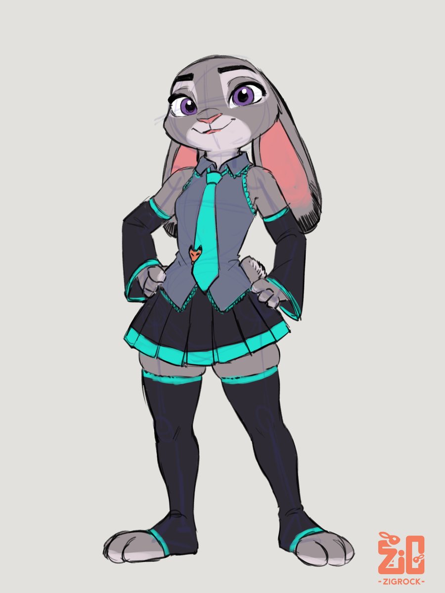 zigrock_brony's tweet photo. Judy-Miku drawn with my current skills. https://t.co/NZlul6uSRS