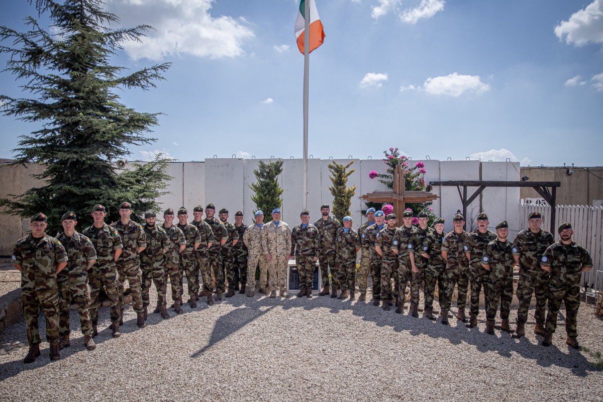 irishpolbatt's tweet photo. Cavalry Memorial Day was solemnly observed today at Peacekeepers Square by the 128 Inf Bn Cavalry personnel.

The event was marked by the presence of the Senior Irish Officer Deputy Commander UNIFIL Sector West, Col. F. MacDonald. https://t.co/3lljayzyqv