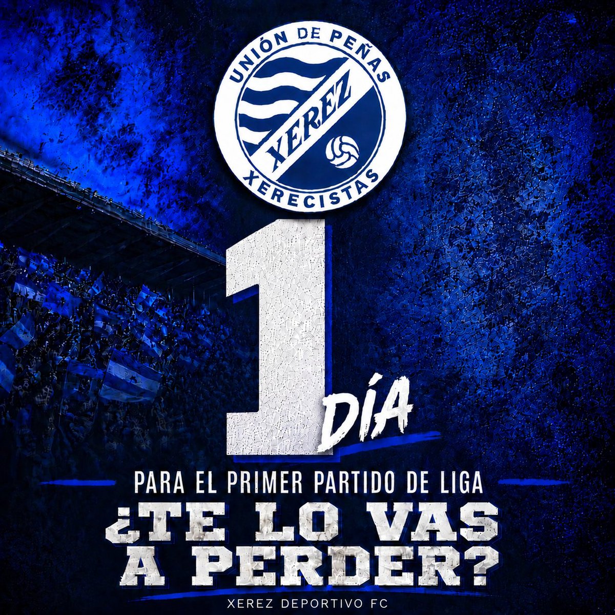 UPXerecistas's tweet photo. ⏱️ CONTANDO LAS HORAS...

1️⃣ día para el debut liguero del @XerezDFC contra el RC Portuense

¿Te lo vas a perder?

🍽🍺Y recuerda:
DOBLE PREVIA desde las 13.30h en la Peña Sin Ti y a partir de las 18.00h en Bocatería Xerez

#VolverEmpiezaContigo #DoblePrevia https://t.co/tRavGcs0e1
