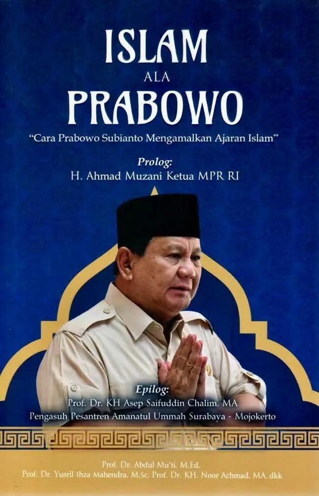 BarisanOpOsisi's tweet photo. Dari dulu para pemuja, penjilat dan buzzer menuduh  Anies jual agama.
Ini apa ya, jual agama dan jual buku🫣.
Btw belum pernah dengar Prabowo baca surat Al Fatihah.

Setiap Ormas, Relawan dan Buzzer wajib beli ini. 

* Perhatikan nama2 yg di daftar isi. https://t.co/QDqXOfwQfY