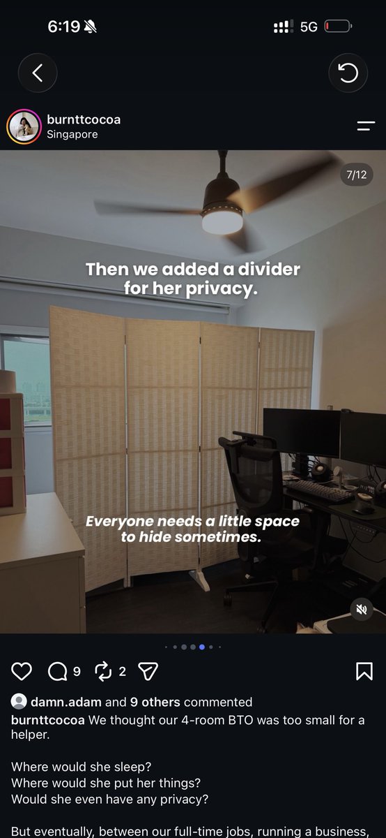 damnnadaam's tweet photo. helpers are humans too. how can you allocate more space to your desk and pc than an actual human being??? https://t.co/O6O5Bb4Y0i