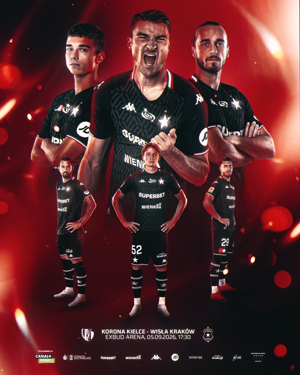 WislaXtra's tweet photo. ⚽️ IT'S MATCHDAY ⚽️

🆚 Korona Kielce 🇵🇱
🏟️ EXBUD Arena
📍 Kielce, Poland
🕠 17:30 CET
🏆 Ekstraklasa - Matchweek 7
📺 CANAL+ Sport 3
🗣️ Kamil Kania, Michał Trela

#KORWIS https://t.co/hFMwhBmzmH