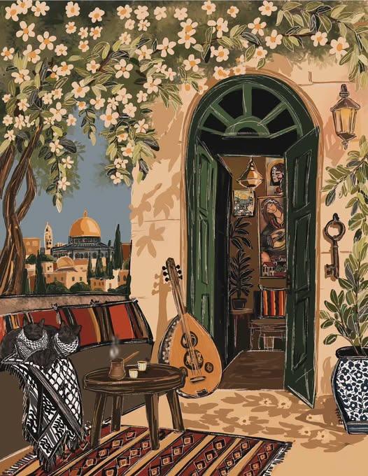 marcaval63's tweet photo. Palestinian artist Fedaa Boqaileh https://t.co/BaPehcs0kf