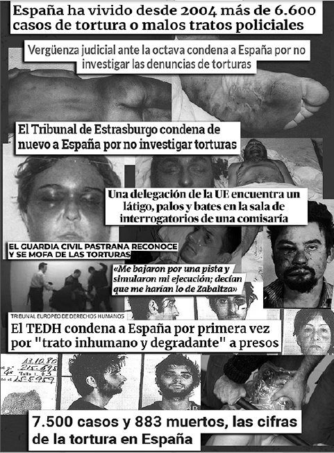outsidersesp's tweet photo. En 11 ocasiones el Tribunal de Estrasburgo ha condenado a España por no investigar torturas. 

Por eso no hay pruebas ni las habrá. 

Pero quien tenga dudas, que se lo pregunte a Unai Romano. https://t.co/RrRvSzL23u