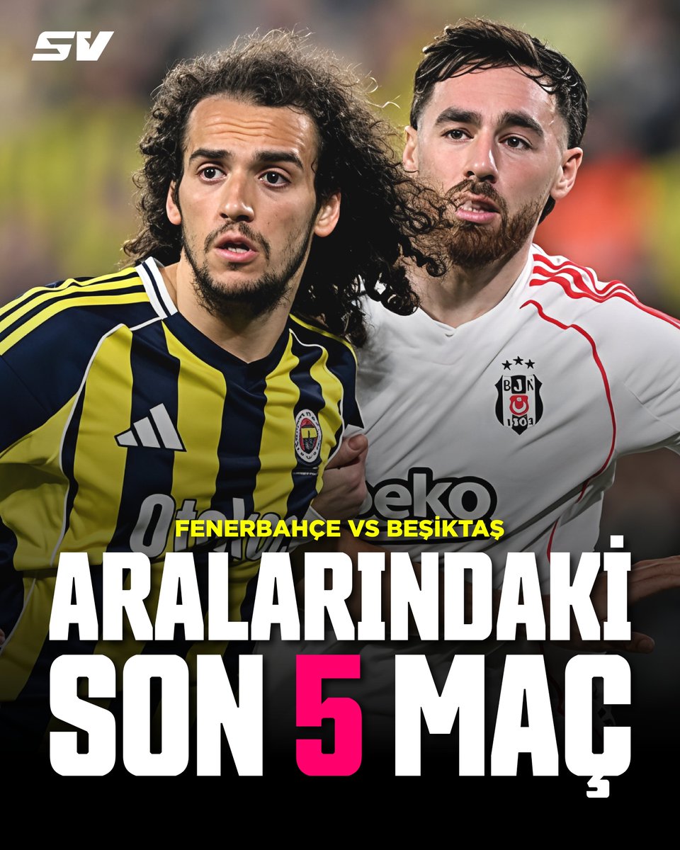SporVision's tweet photo. Efsane rekabetin son beş karşılaşması. ⚔️

Sizce Fenerbahçe-Beşiktaş derbisinin skoru ne olur? 

Yorumlarda belirtin! 👇

#fenerbahçe #beşiktaş #derbi #süperlig #sporvision https://t.co/I5hcHofw2f