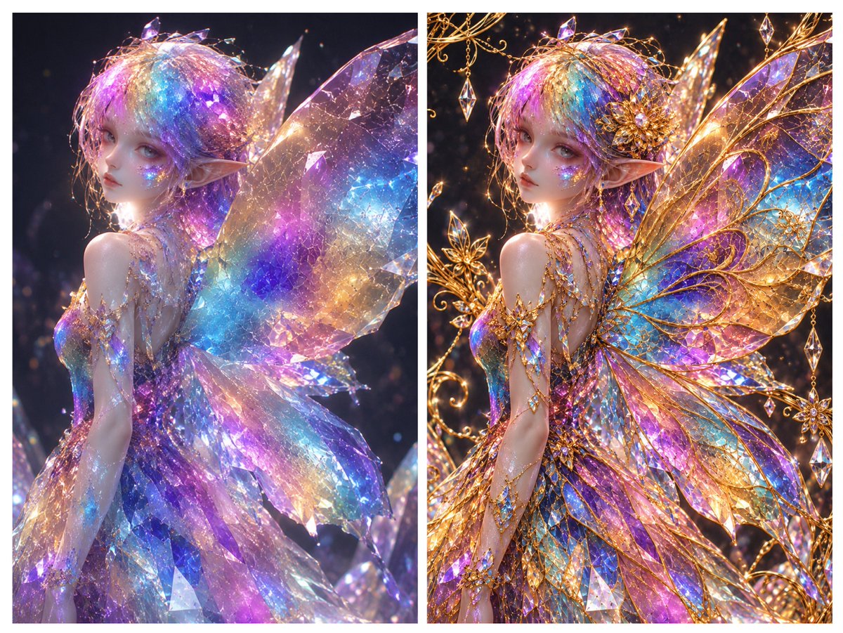 PIYOKOchick's tweet photo. 黄金描線ペンを作りました！✨

液状の金を押し出し、立体的な金の主線を描くAI用ペンです。

色々試してますが、1人では限界があるので公開します😂

画像は自由に使ってください！
描く、装飾、立体造形、謎の使い方でも何でもOK

自由にいじって、何ができるか探ってみてください🤣

#AIart https://t.co/sq6xVowXvv