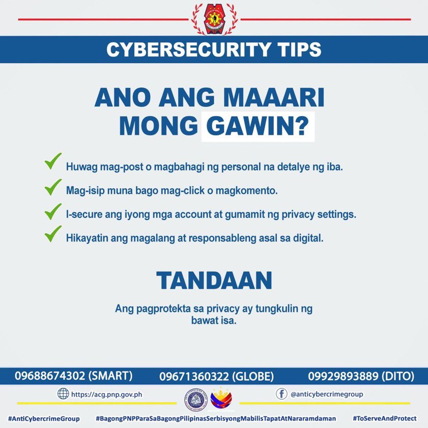 KSNHotline's tweet photo. Doxxing is not okay. Posting someone's private info without consent to harass or threaten them is a serious offense punishable under RA 10175 (Cybercrime Prevention Act). Protect each other online—respect privacy and think before you post! 🚨 https://t.co/S6douNvTS7